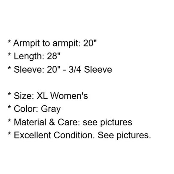 Saks Fifth Avenue Jacket Womens XL Gray Stretch Knit Ruched Sleeves Lined Blazer - Picture 4 of 16